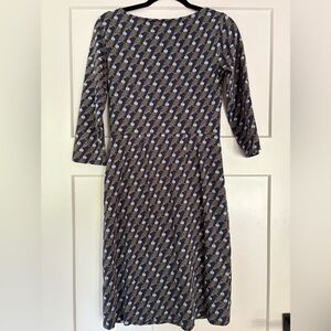 Boden Navy and White Owl Pattern dress